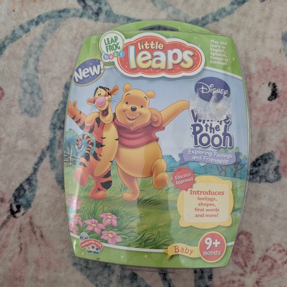 💥3/$24 Leap Frog Little Leaps Winnie‎ The Pooh Game